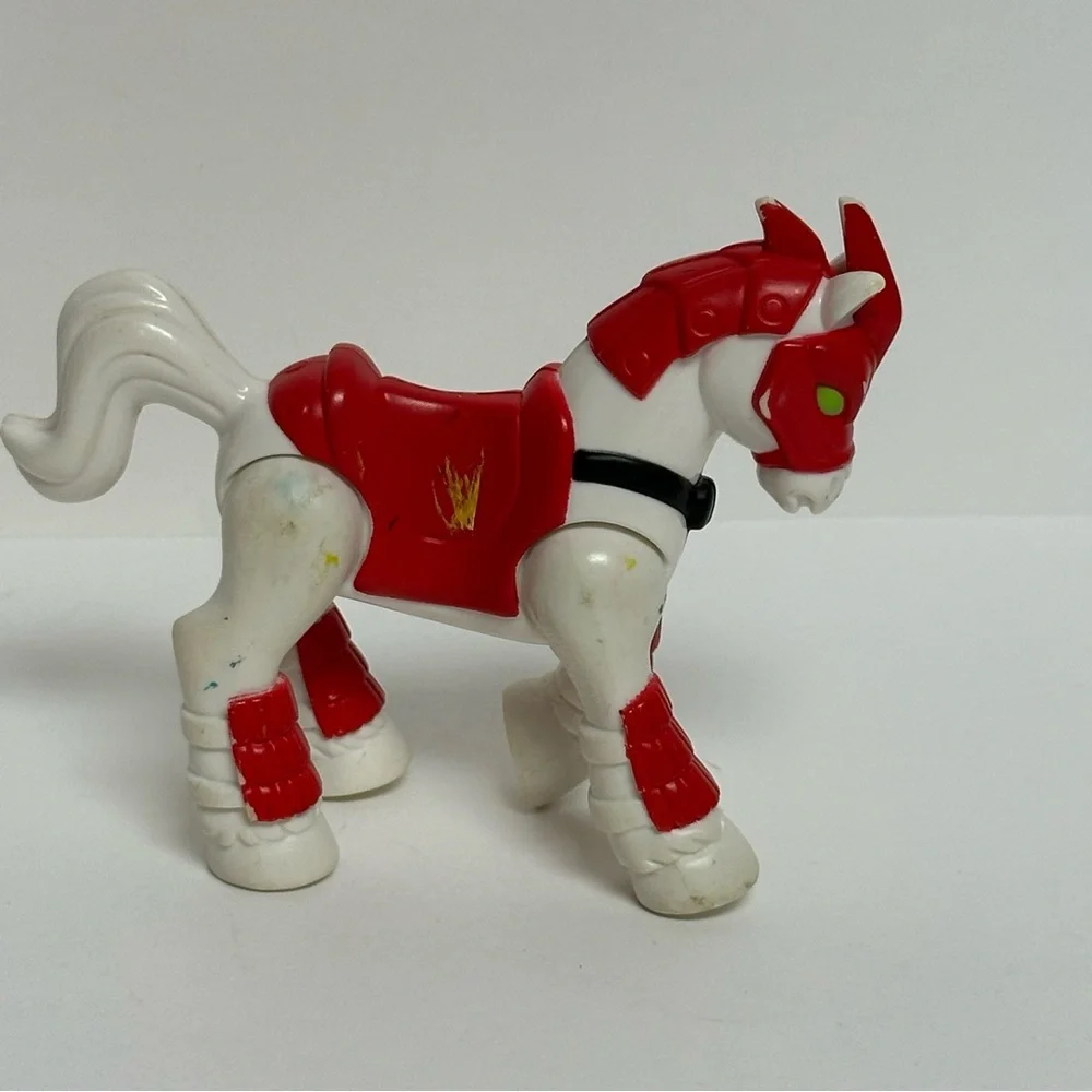 Imaginext White Red Ninja Samurai Horse Figure Fisher Price 2011